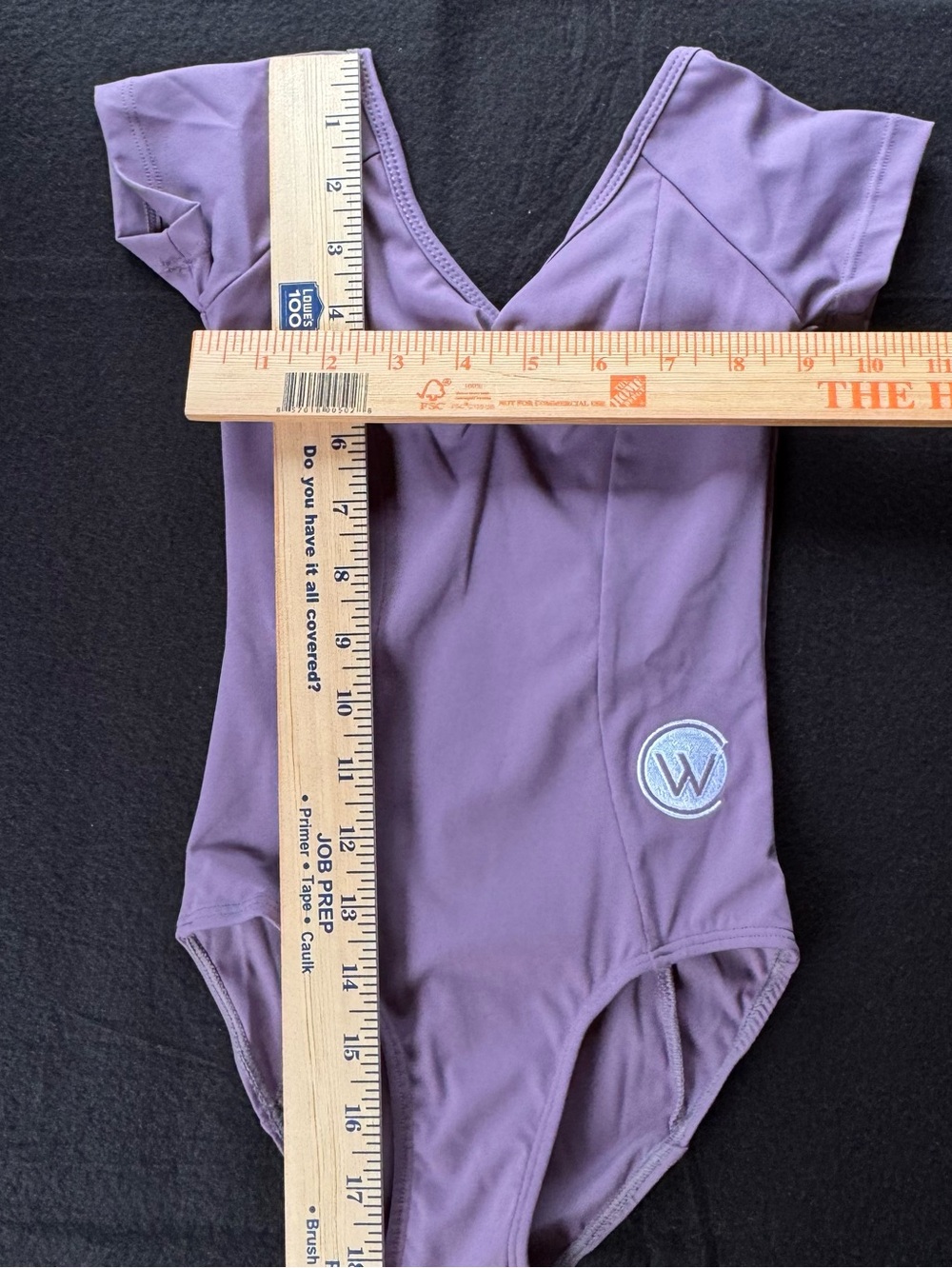Purple Girls' One-Piece Leotard (Embroidered ) ballet dance